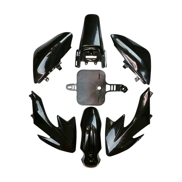 Black Fairing Plastic Fender Kit For CRF50 XR50 Chinese 50cc-160cc Pit Dirt Bike 